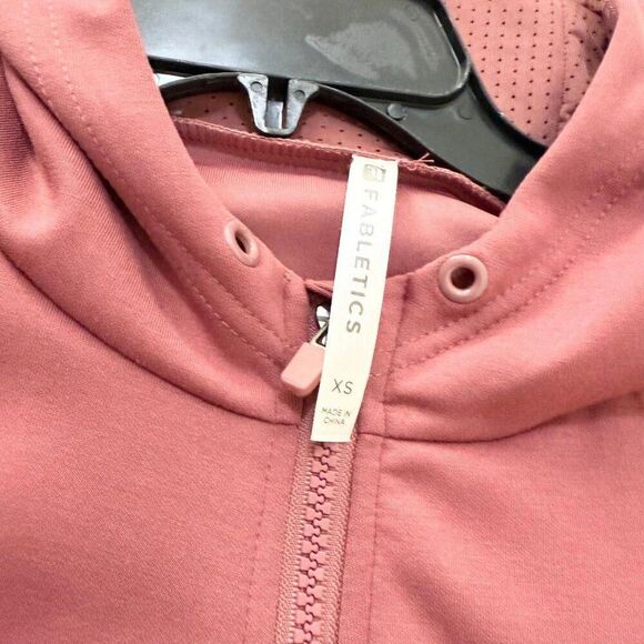 Women Fabletics Full Zip Up Hoodie Jacket in Mauve Pink Size Extra Small - Picture 6 of 8